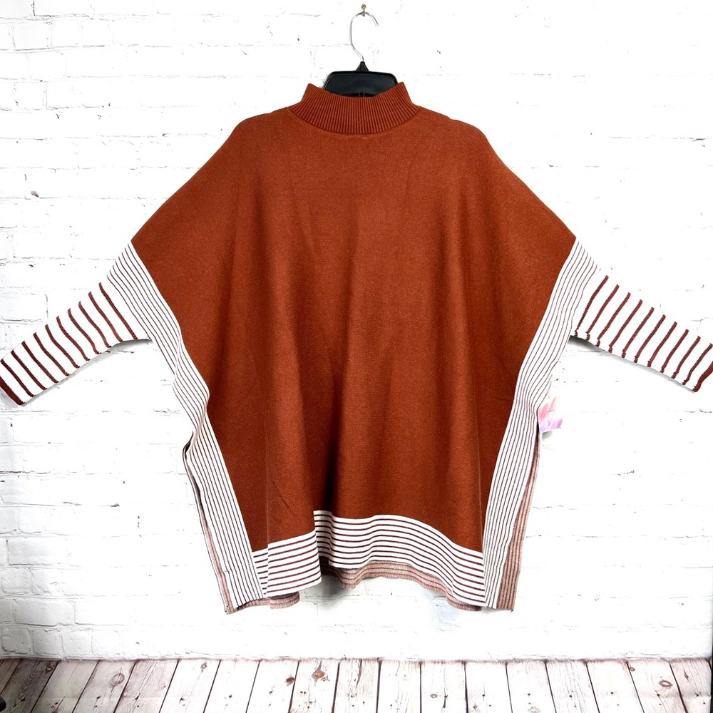 🚫SOLD! NWT🤩🎁 |•CHICWISH•| Pretty Poncho Sweater - Picture 4 of 14